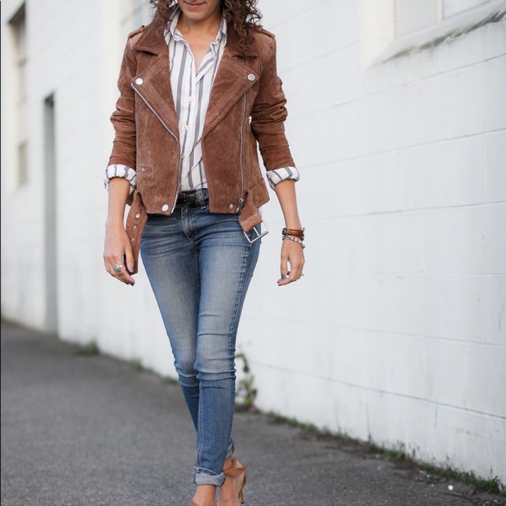 Blanknyc Coffee Bean Suede Jacket